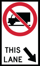 RWT375 RB-39A 90x150 cm Reflective Aluminum Sign