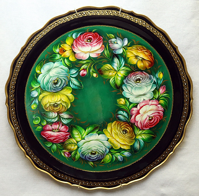 ロシア　トレー Rococo Dream | Zhostovo Tray