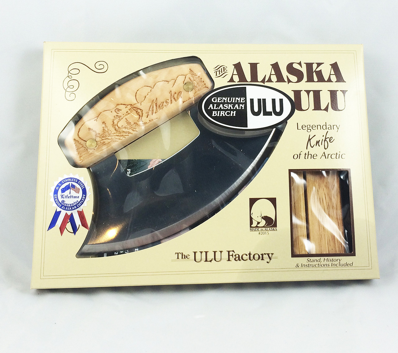 Ulu with Birch Handle | Alaskan Knife