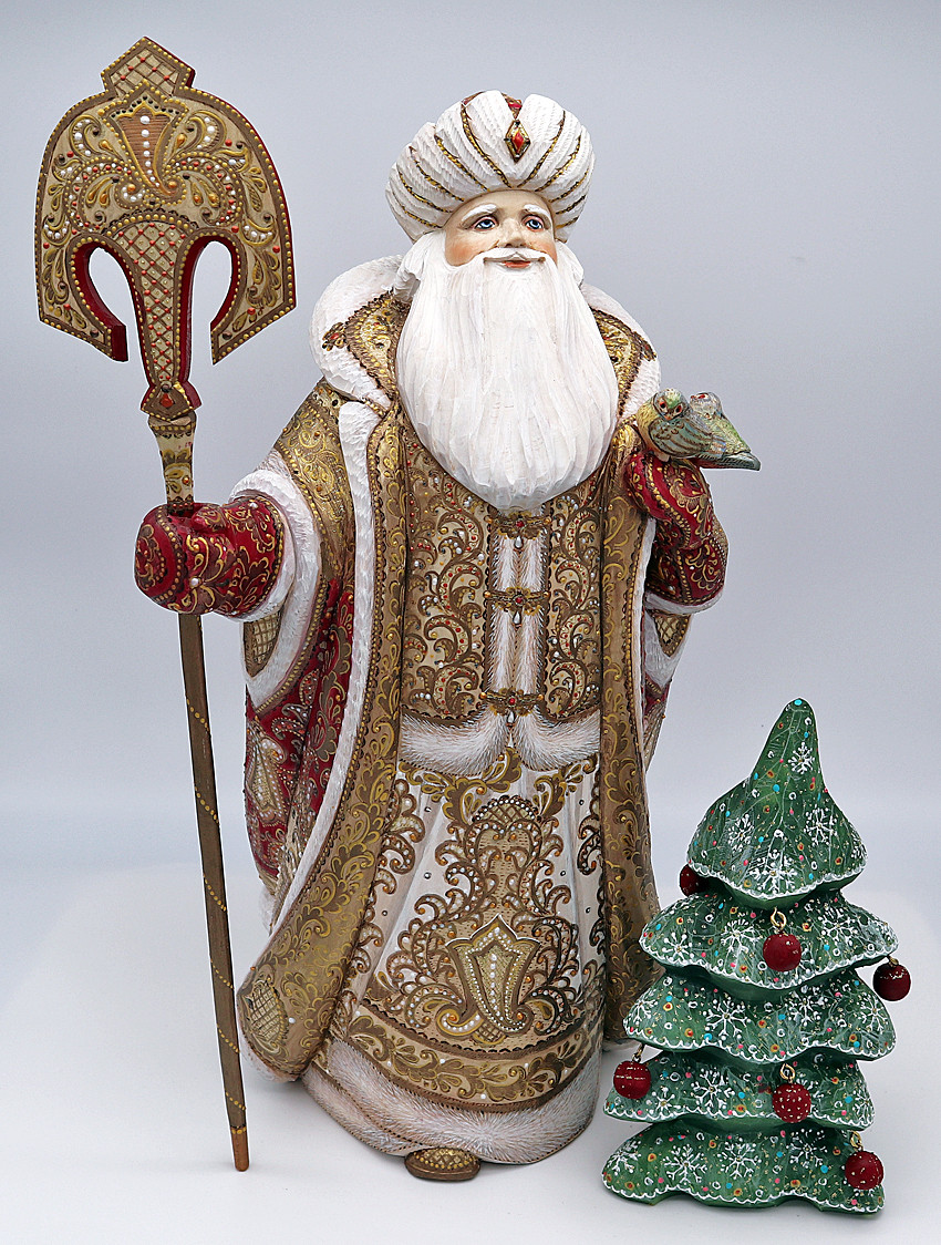 Russian Santa With Teddy Bear | Grandfather Frost / Russian Santa