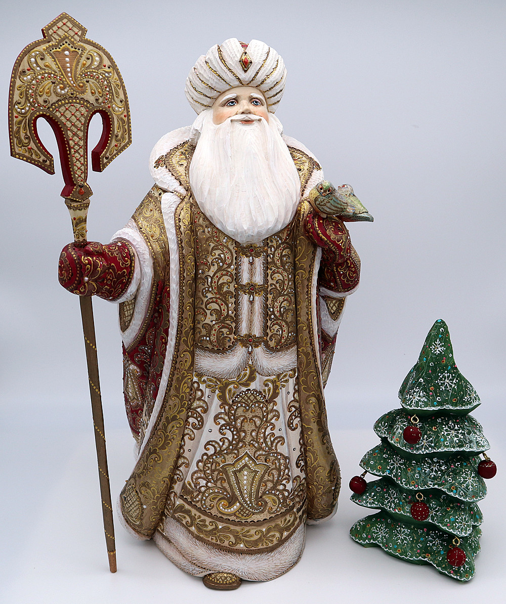 Russian Santa With Teddy Bear | Grandfather Frost / Russian Santa