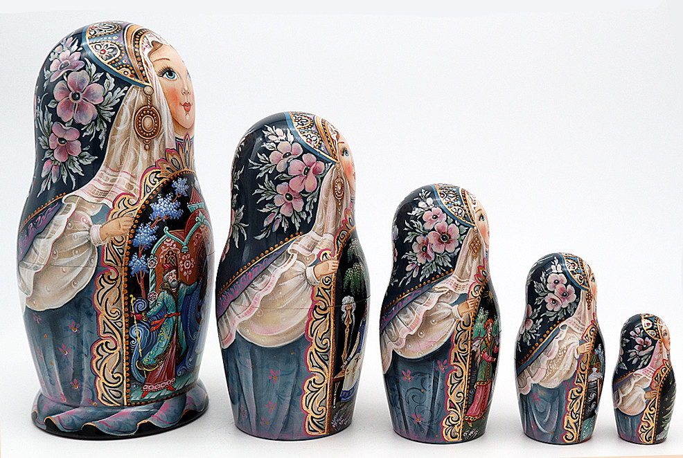 Snow Maiden by Nasonova - SOLD | Unique Museum Quality Matryoshka Doll