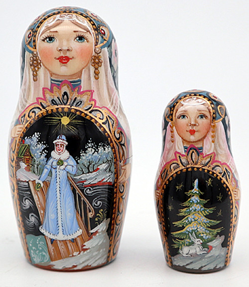 Snow Maiden by Nasonova - SOLD | Unique Museum Quality Matryoshka Doll