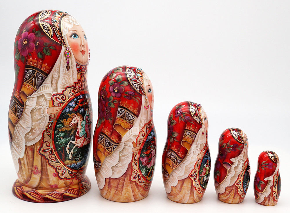 Magic Pike by Nasonova | Unique Museum Quality Matryoshka Doll