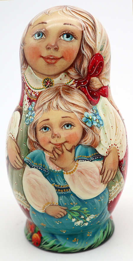 Berry Pickers. | Unique Museum Quality Matryoshka Doll