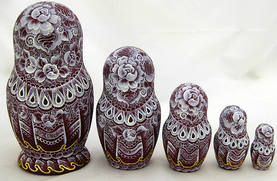 Golden Princess | Unique Museum Quality Matryoshka Doll