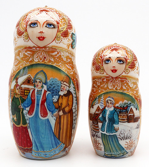 The Tale of Tsar Saltan Nesting Doll | Unique Museum Quality