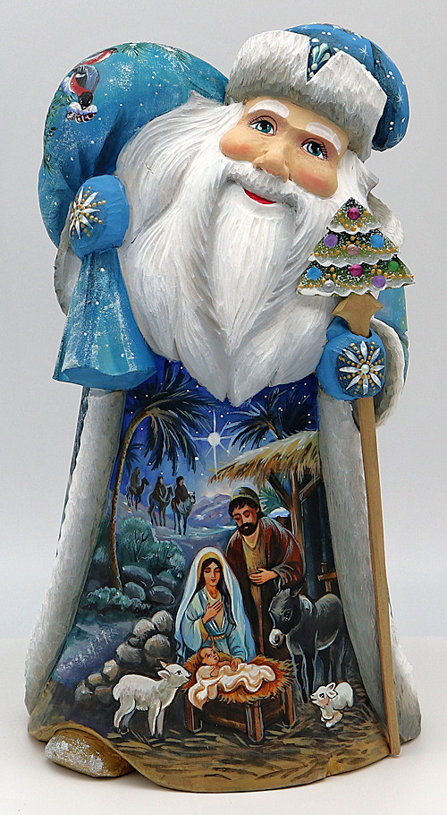 Santa with Nativity | Grandfather Frost / Russian Santa Claus