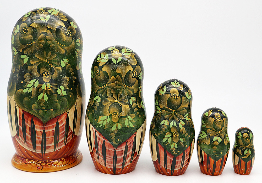 Golden Cockerel 5 Piece Nesting Doll