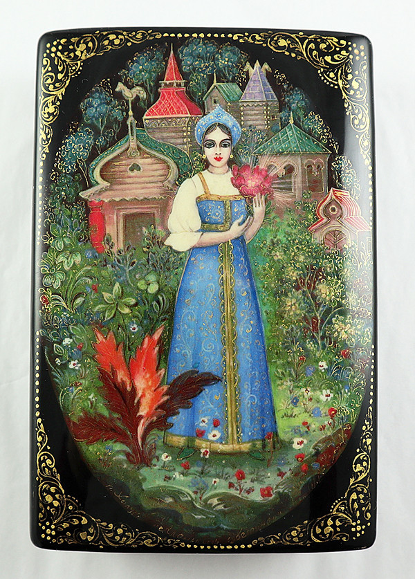 Tale of Youth Bringing Apples and Live Water | Kholui Lacquer Box