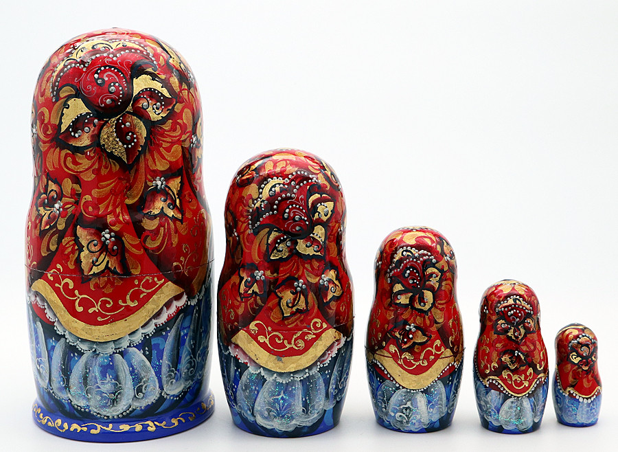 Frog Princess 5 Piece | Fine Art Matryoshka Nesting Doll