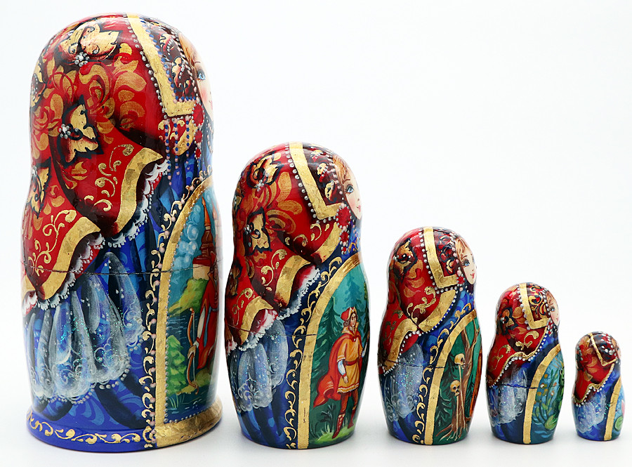 Frog Princess 5 Piece | Fine Art Matryoshka Nesting Doll
