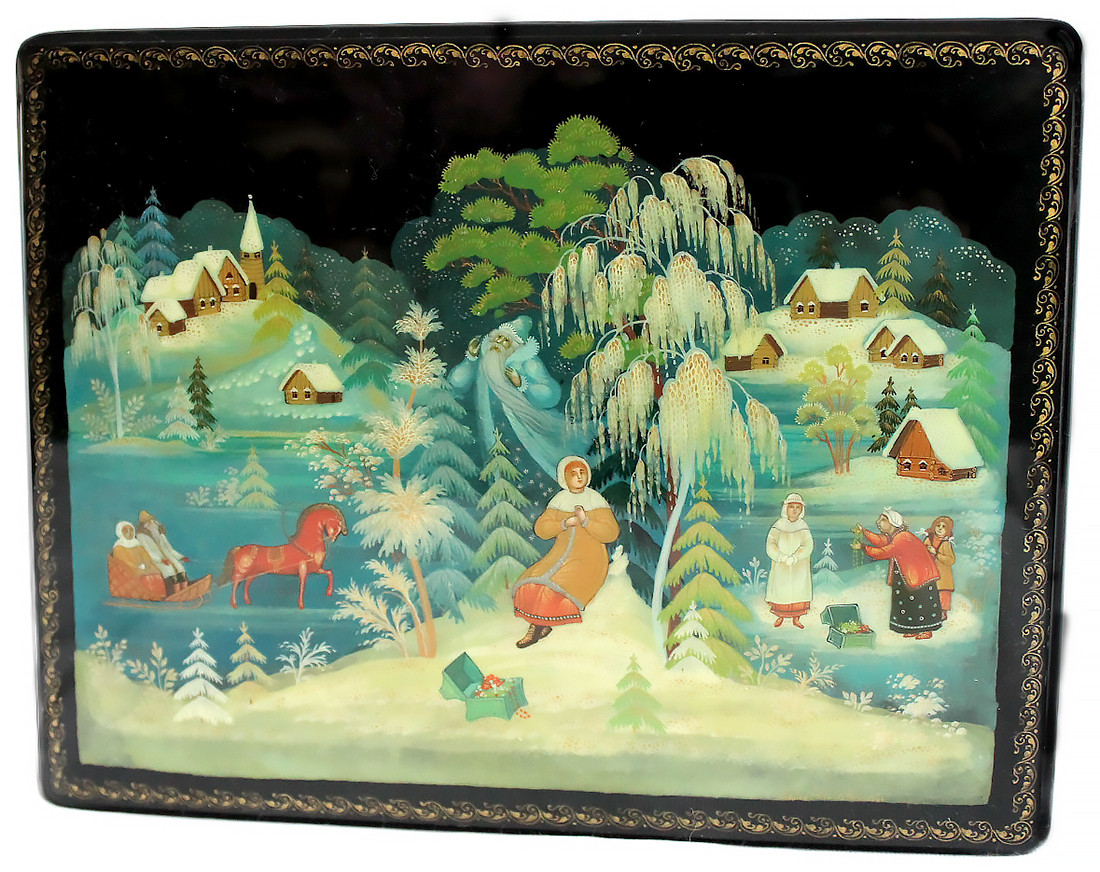 Morozko by Lisin | Palekh Lacquer Box