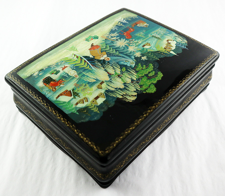 Morozko by Lisin | Palekh Lacquer Box