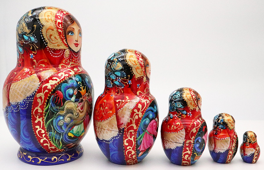 Frog Princess 5 Piece | Fine Art Matryoshka Nesting Doll