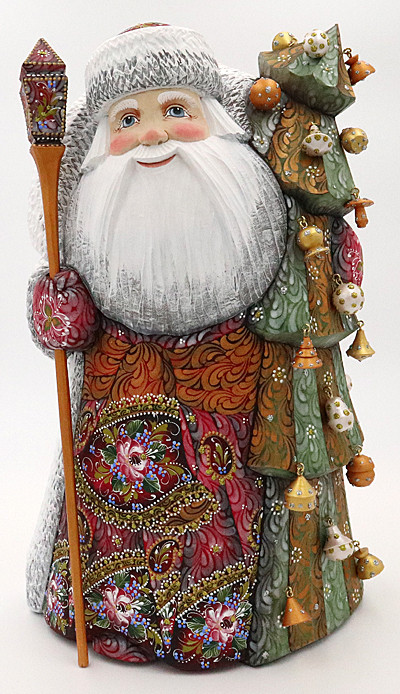 Father Frost with Christmas Tree by Trifonova | Grandfather Frost