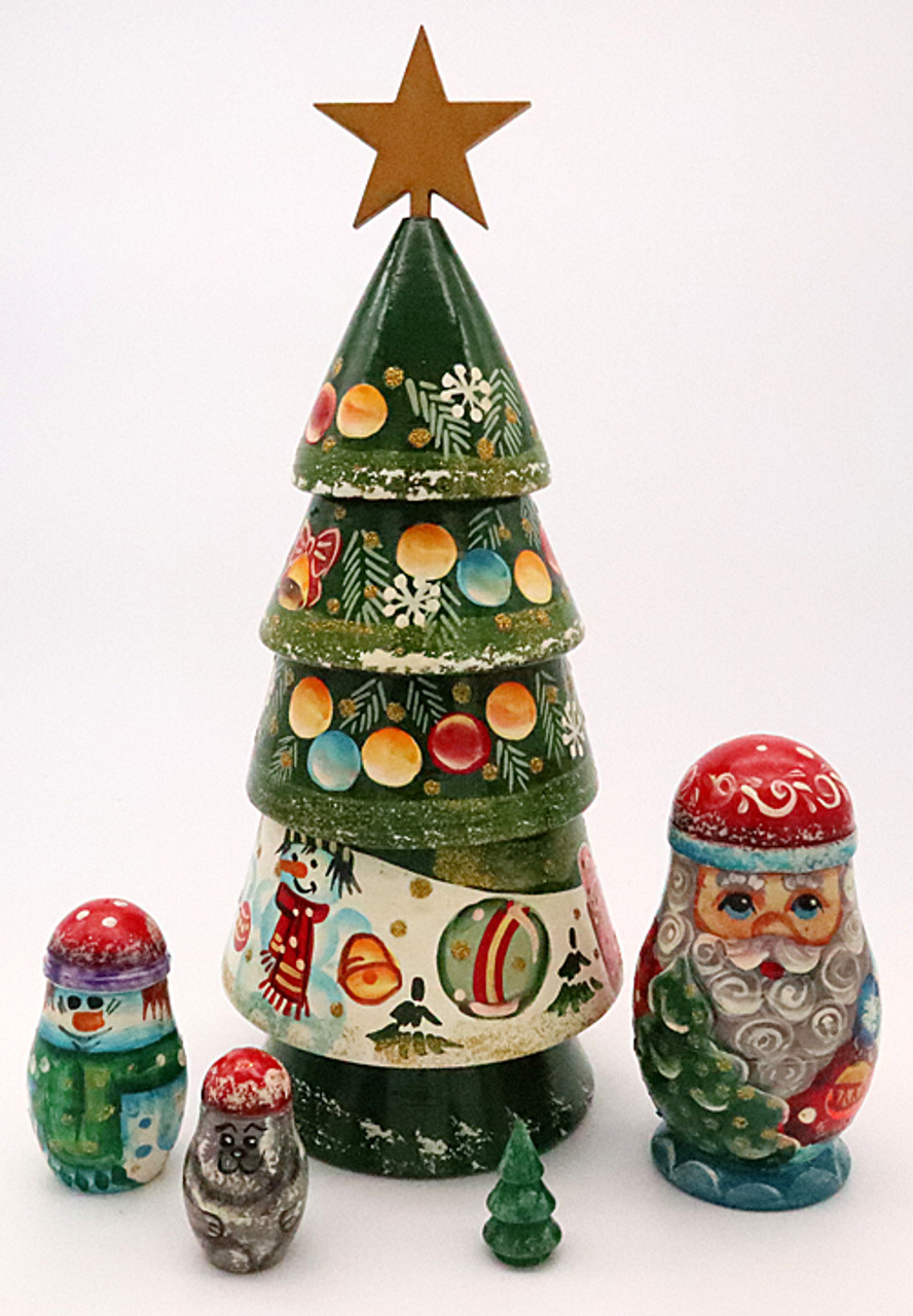 置物 ssalakauppa Tree of Seasons Matryoshka Tree of Season