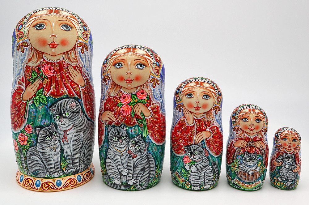 Iris Maiden by Ivanova | Unique Museum Quality Matryoshka Doll