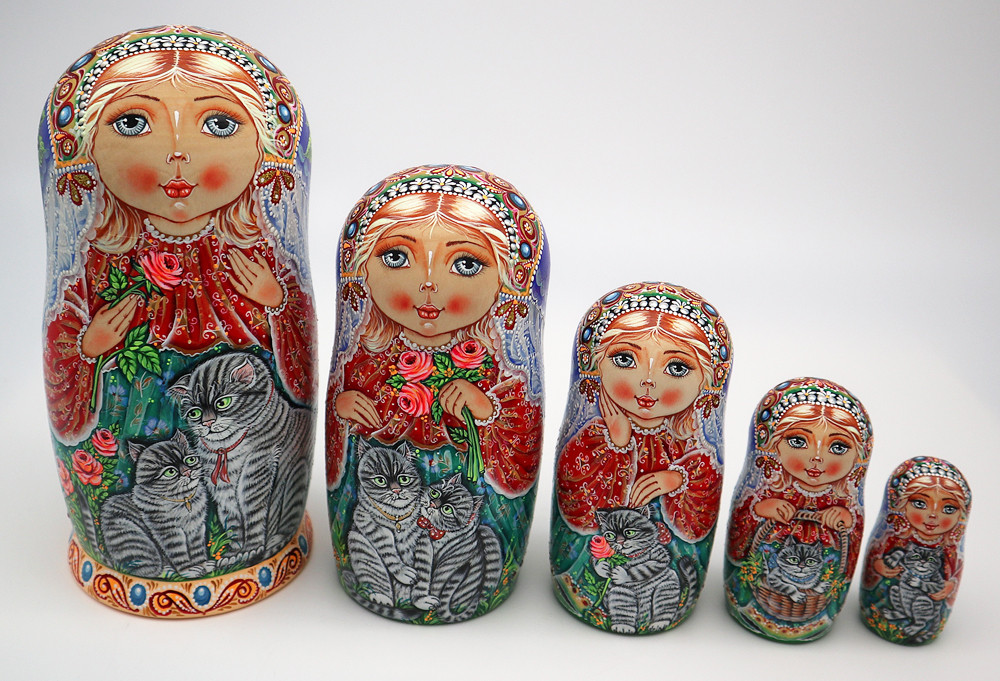 Iris Maiden by Ivanova | Unique Museum Quality Matryoshka Doll