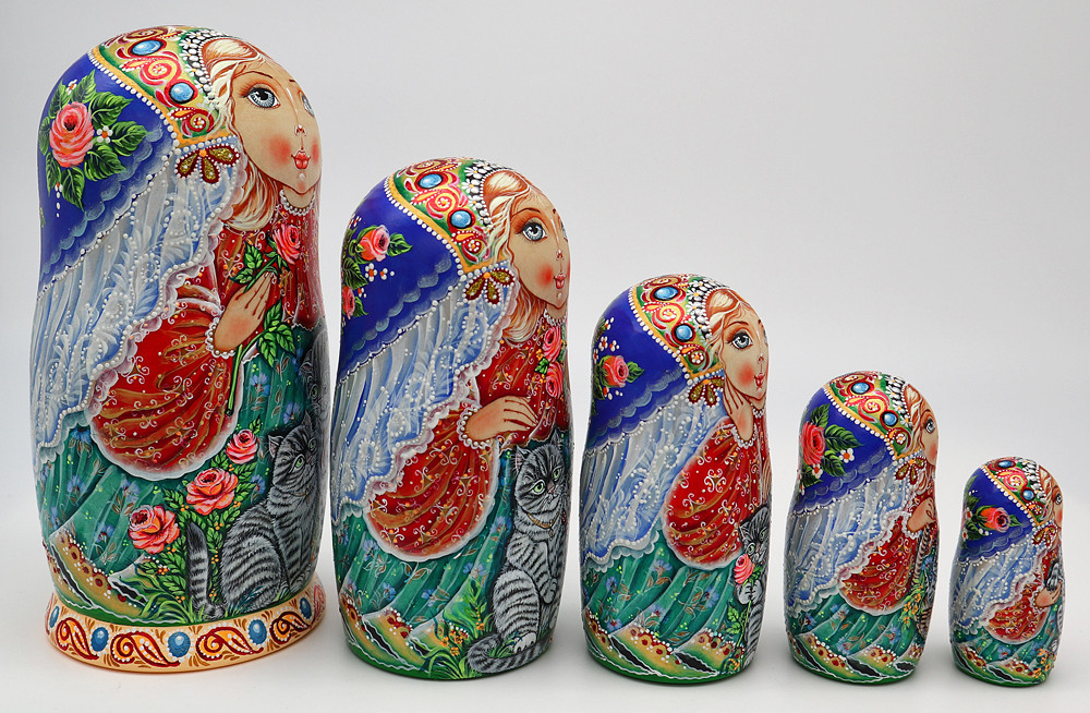 Iris Maiden by Ivanova | Unique Museum Quality Matryoshka Doll