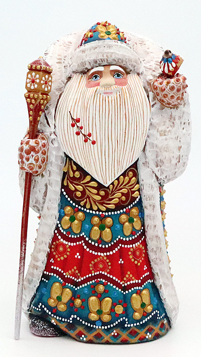 Santa with Lantern and Gift Bag | Grandfather Frost / Russian
