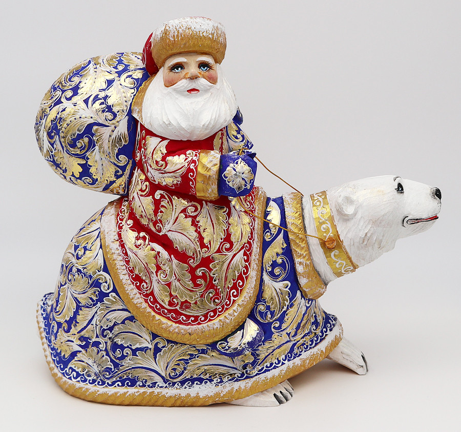 真白友也 とるパカ バラ缶 ペタル缶 サンタ Russian Santa on Polar Bear | Grandfather Frost / Russian Santa Claus
