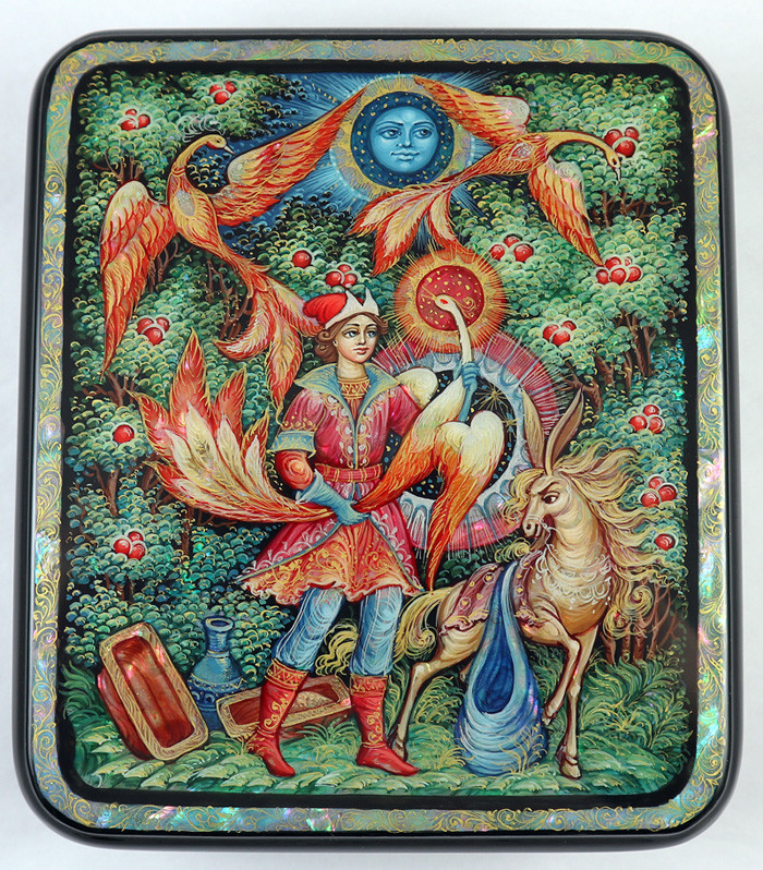 Snow Maiden and Her Forest Friends | Kholui Lacquer Box