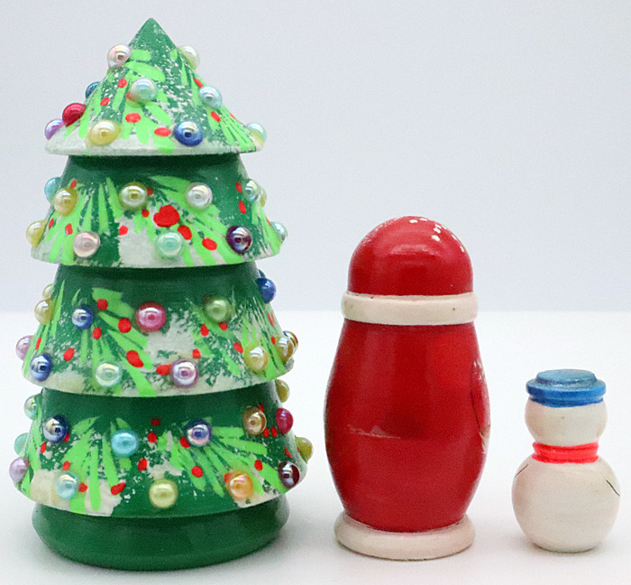 Christmas Tree - 3 Nest | Matryoshka / Nevalashka Doll