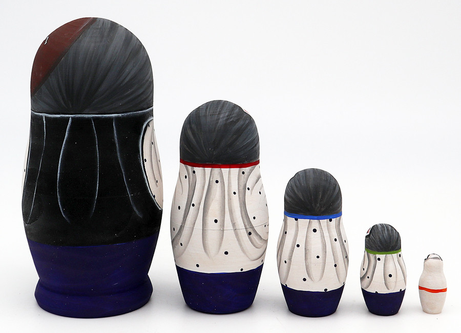 Cats - Artists | Fine Art Matryoshka Nesting Doll - Russian