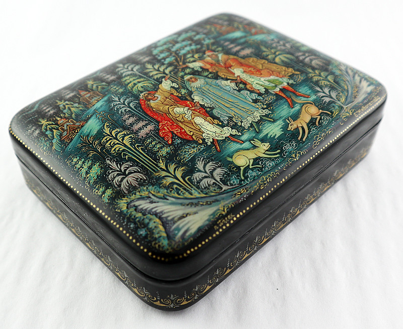 Tsar Saltan | Palekh Lacquer Box