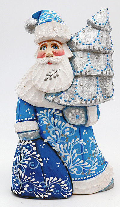 Colorful Santa with Christmas Tree | Grandfather Frost / Russian