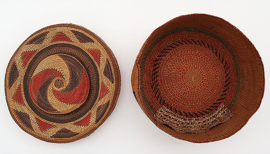 Antique Tlingit Native Hand Woven Basket - Rattle-Top