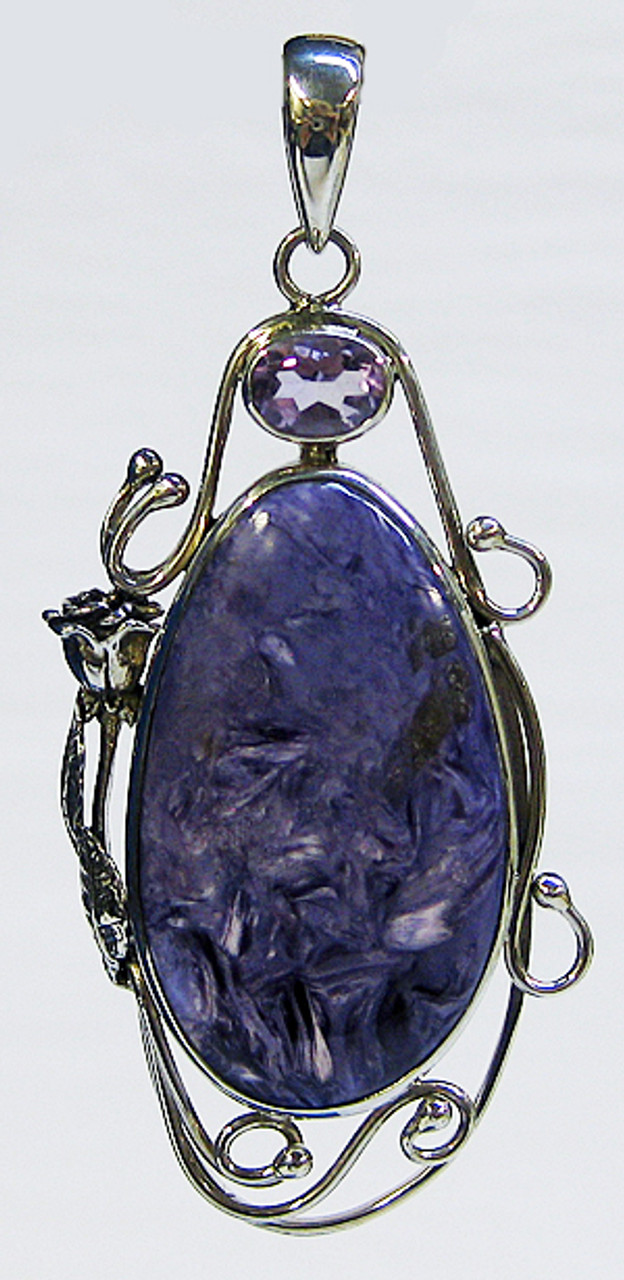 Charoite and Seraphinite Jewelry