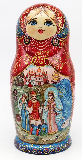 Tzar Saltan by Tsyganova | Unique Museum Quality Matryoshka Doll