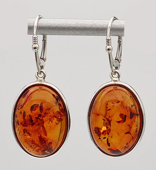 Amber Earrings Fancy Setting | Baltic Amber