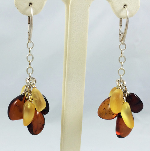 Cluster Amber Earrings | Baltic Amber