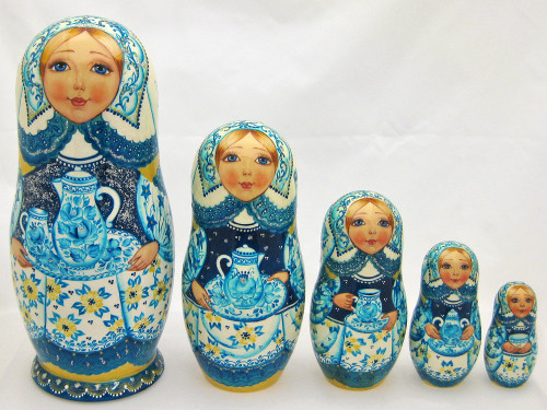 Tea Party | Unique Museum Quality Matryoshka Doll