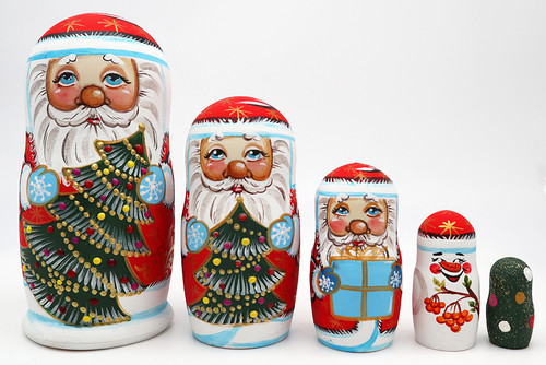Santa and His Friends | Matryoshka / Nevalashka Doll