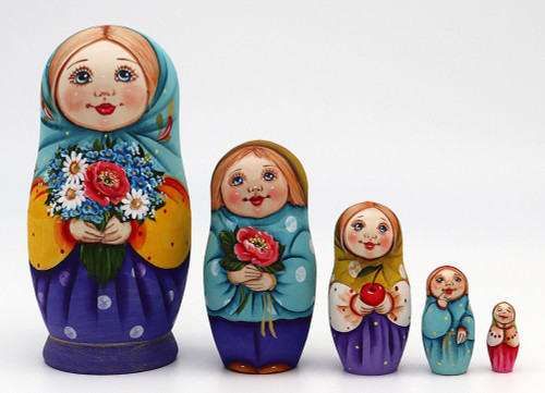 Daisies Girl | Fine Art Matryoshka Nesting Doll