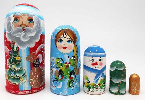 Santa's Christmas | Traditional Matryoshka Nesting Doll