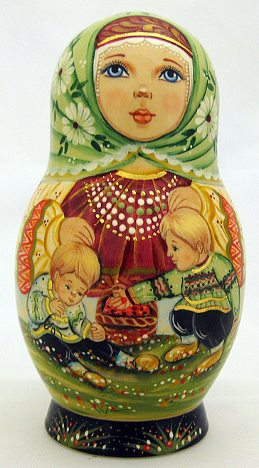 Berry Pickers. | Unique Museum Quality Matryoshka Doll