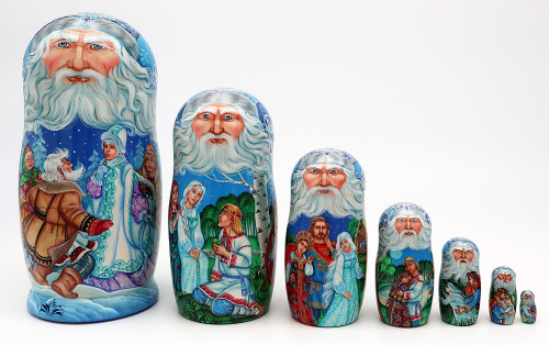 Snow Maiden by Nasonova - SOLD | Unique Museum Quality Matryoshka Doll