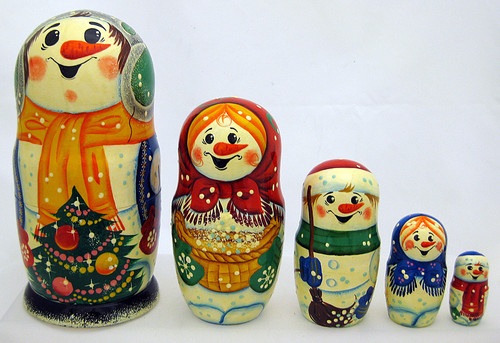 Jolly Snowman | Matryoshka / Nevalashka Doll