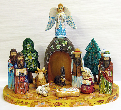 Nativity Scene Set by Shestobatova