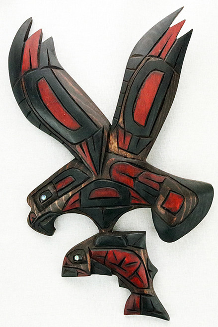 Eagle with Salmon by Connie Edwards | Northwest Coast Totemic Art