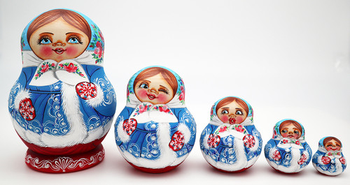 Frog Princess 5 Piece | Fine Art Matryoshka Nesting Doll
