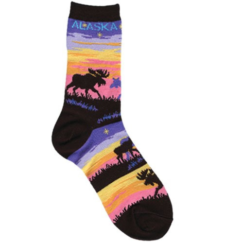 Sunset Moose Youth Socks