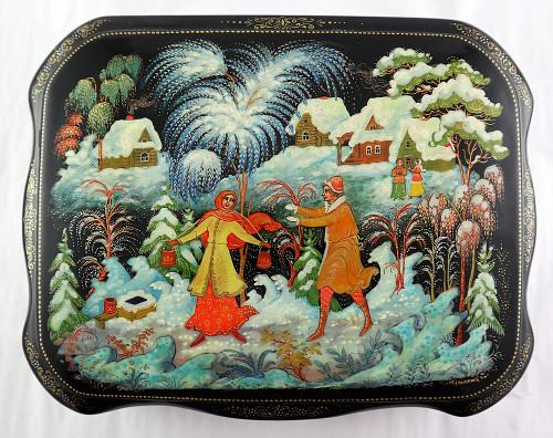 By The Well | Palekh Lacquer Box