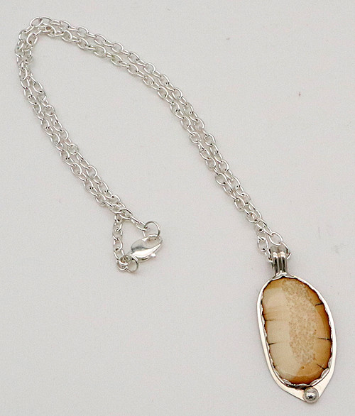 Walrus Ivory Oval Necklace | Robert Cutler's Bowls and Jewelry
