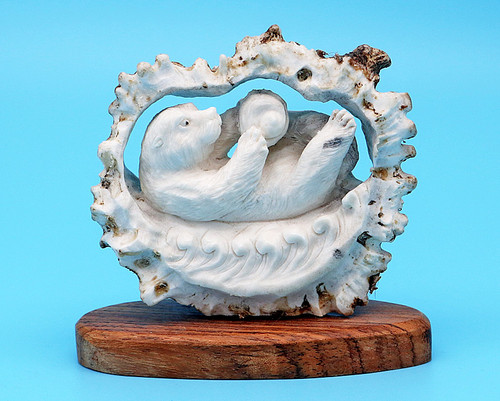 Moose Antler Sea Otter | Bone and Antler Carvings